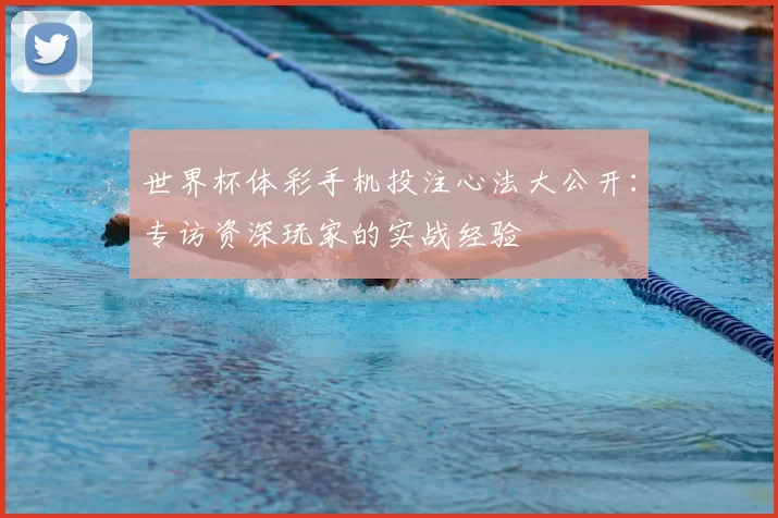 世界杯体彩手机投注心法大公开:专访资深玩家的实战经验